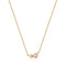 Gold Orb Rose Quartz Pendant Necklace